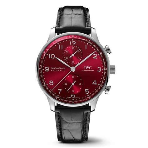 iwc portugieser red dial|iwc portugieser collection.